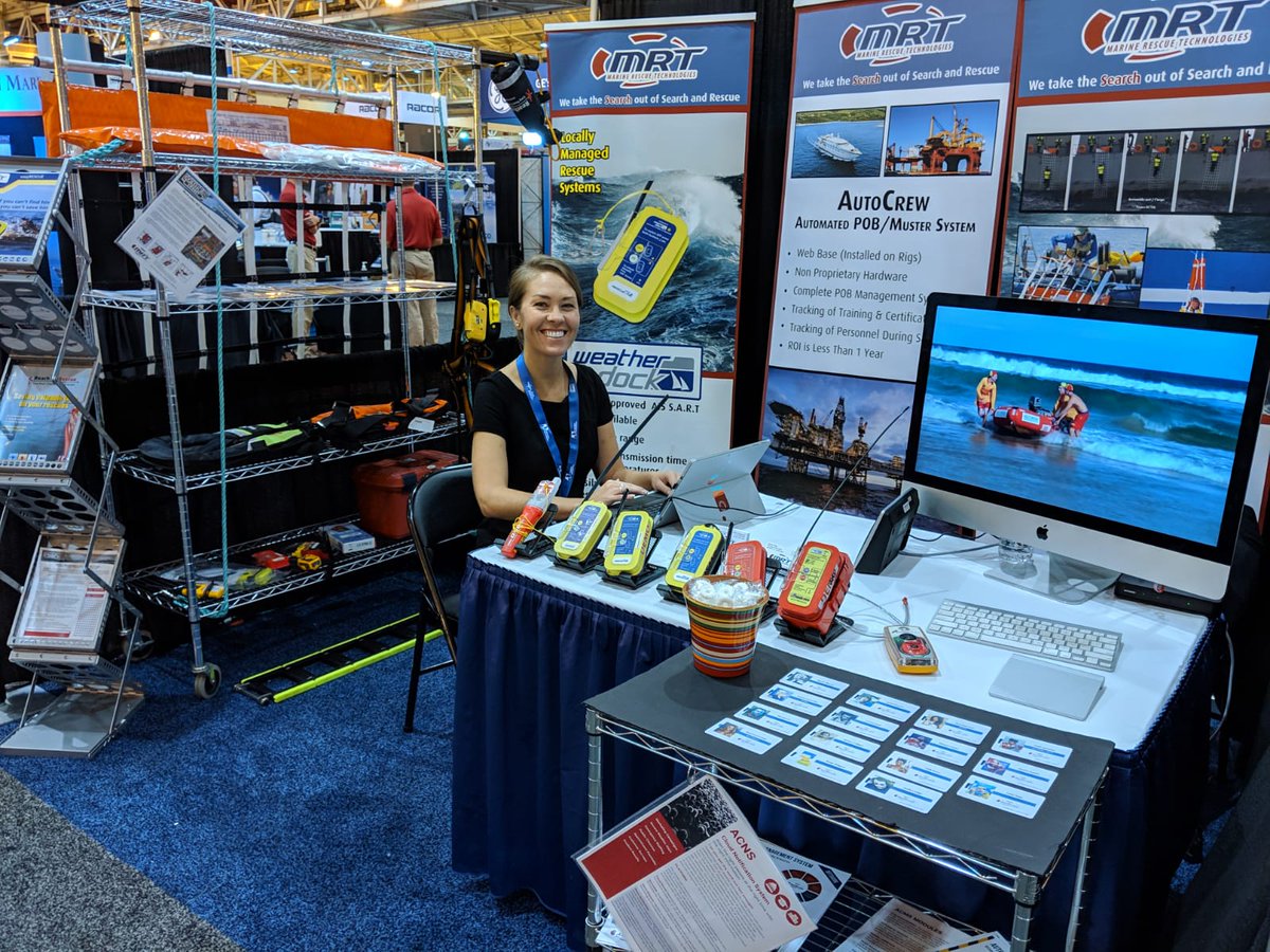airmeez's tweet photo. We're ready for a great show at Booth 1856! Come check out the latest in MOB rescue solutions &amp; automated offshore POB/management systems! #IWBS #workboatshow2018 #SafetyFirst #emergencyplanning https://t.co/kpikvMaG13
