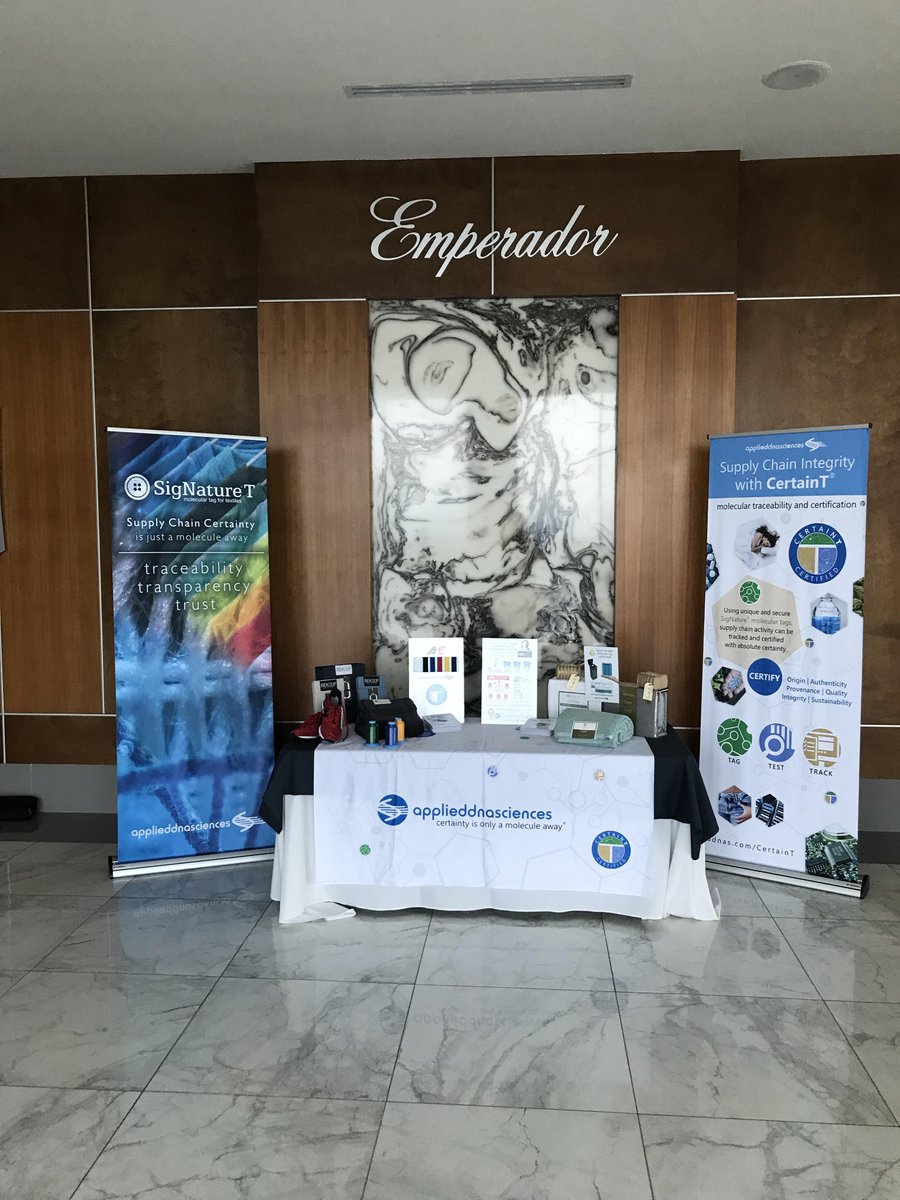 BNBX_Corp's tweet photo. We're ready for day one of @AAPN's Apparel Summit of the Americas! We look forward to presenting our #CertainT platform and meeting with key players in the industry. https://t.co/5cVy3JK5P8