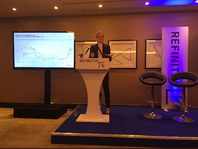 RefinitivCarbon's tweet photo. Did you miss the #carbon outlook presentation from @HaegeFjellheim today at #EnergyInteractive? You can join her, @i_sorhus and @YanQinyq next week for our complimentary webinar. Register here: https://t.co/2zR6XdMAZd #OCTT https://t.co/lXX4ym4q4y