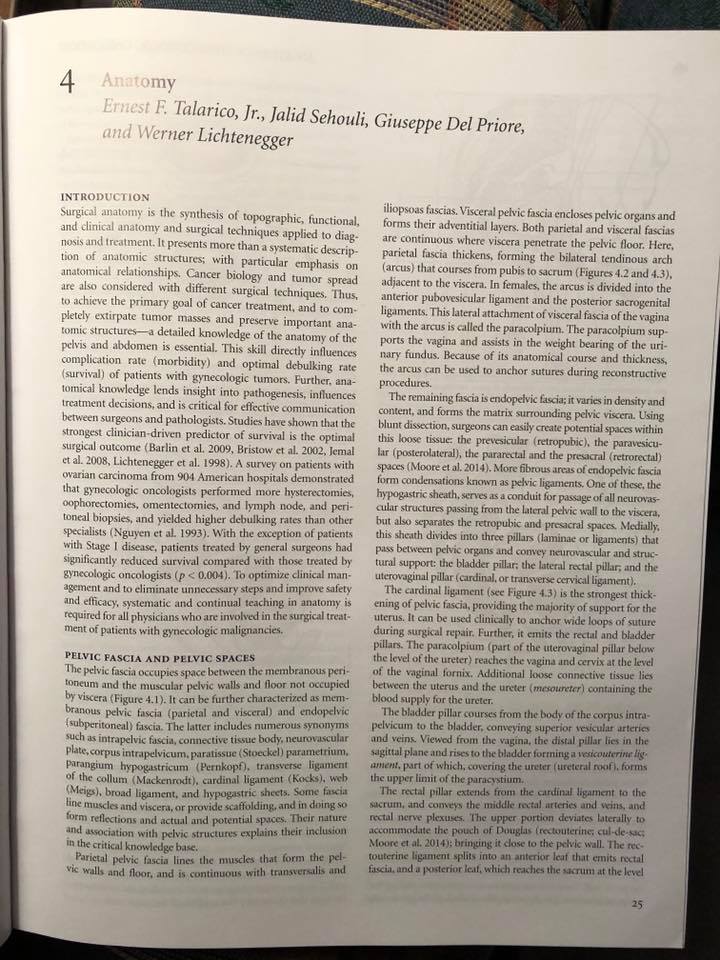 Congrats to faculty member Dr. Ernest Talarico, Jr. on his published chapter in "An Atlas of Gynecologic Oncology" textbook!