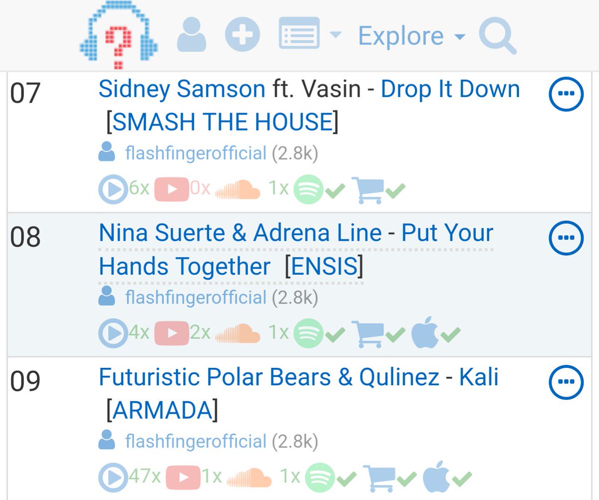 Thanks <a href="/flashfinger/">Flash Finger a.k.a Mr. Funky</a> for the support our "Put Your Hands Together" 👊😎 🎶🎧🎛️
@EnsisRecords <a href="/NinaSuerte/">Nina Suerte</a> 
#EDM #EDMFamily #EDMLife #bigroom