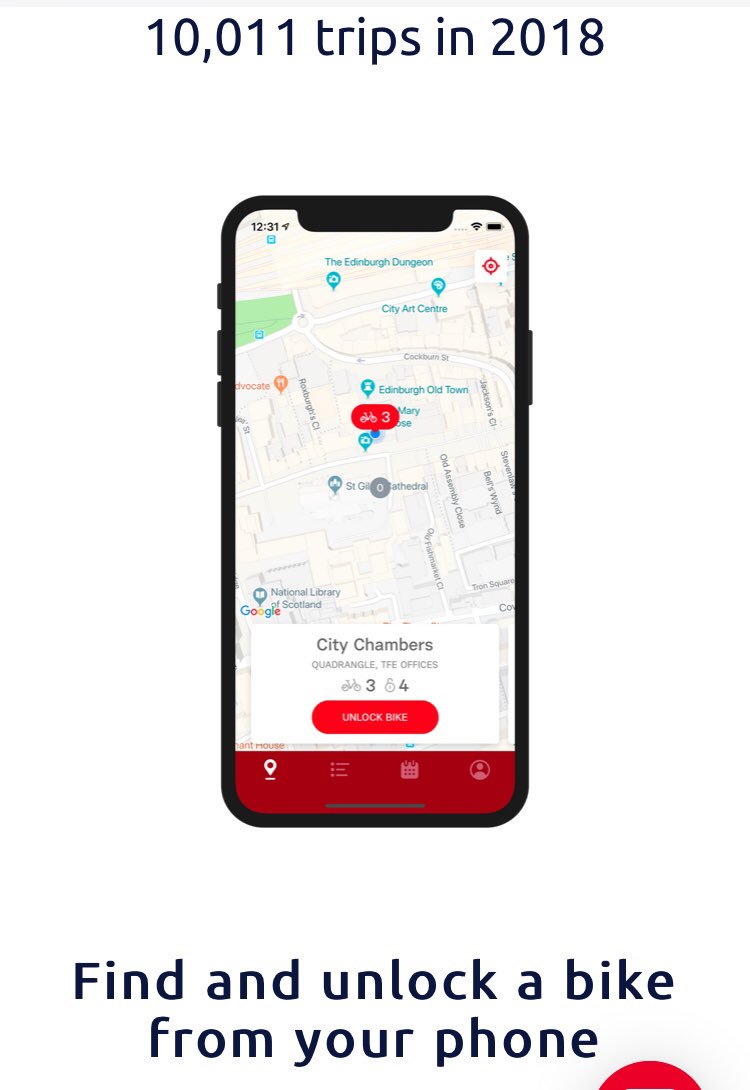 Congratulations #Edinburgh you have made over 10,000 trips on #JustEatCycles already!! <a href="/Edinburgh_CC/">The City of Edinburgh Council</a>
