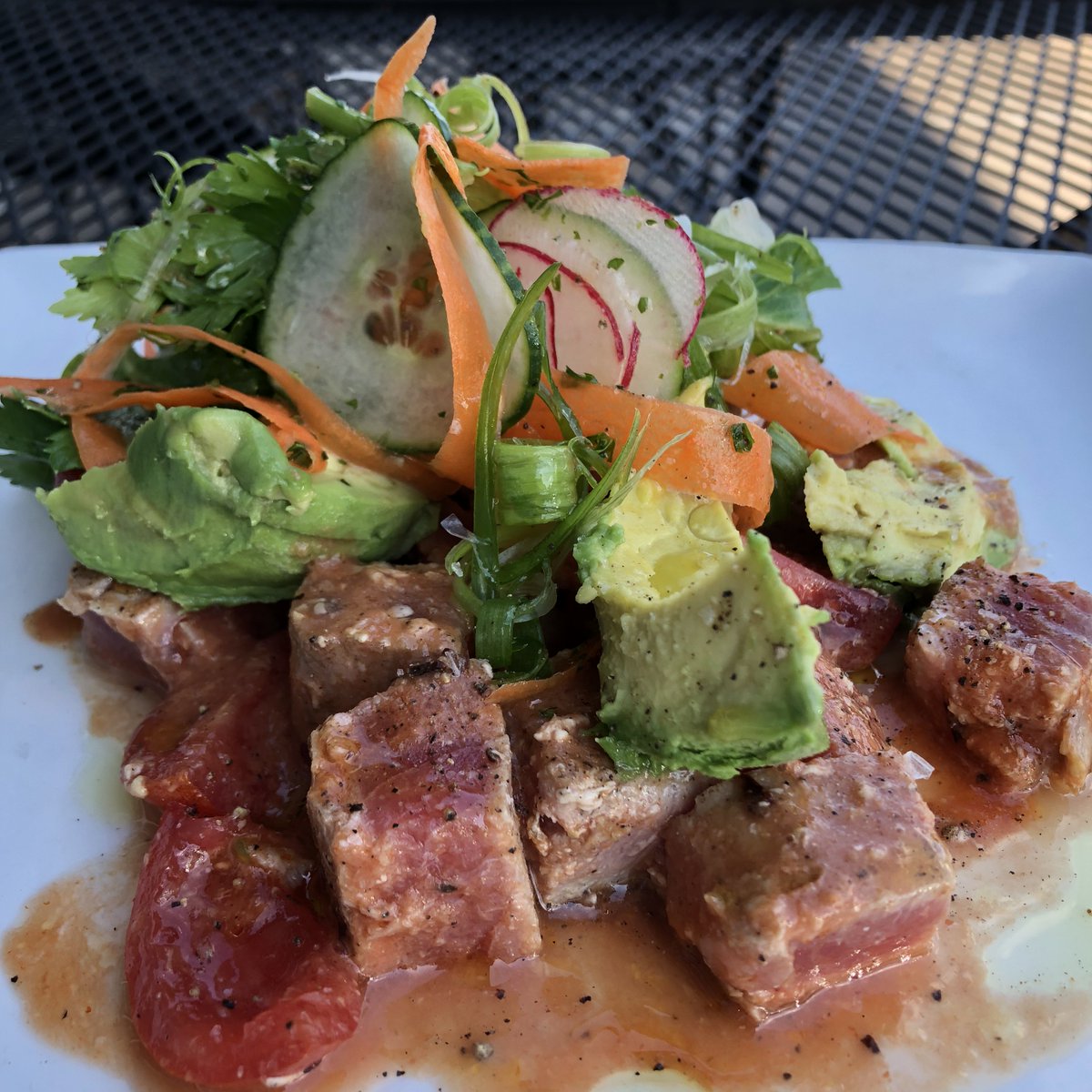 Need a lighter option?  Ask about our tuna poke!  #getitatthedive