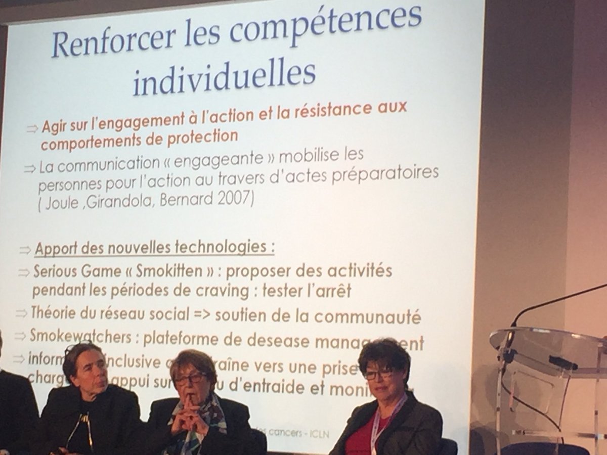 RCFr_live's tweet photo. Pour renforcer les compétences individuelles : il faut communiquer afin d’agir sur le niveau d’information, agir sur l’engagement à l’action et à la résistance aux comportement de protection, empowerment et co-construction idéalement #RCFr18 https://t.co/T0UyZWLplB