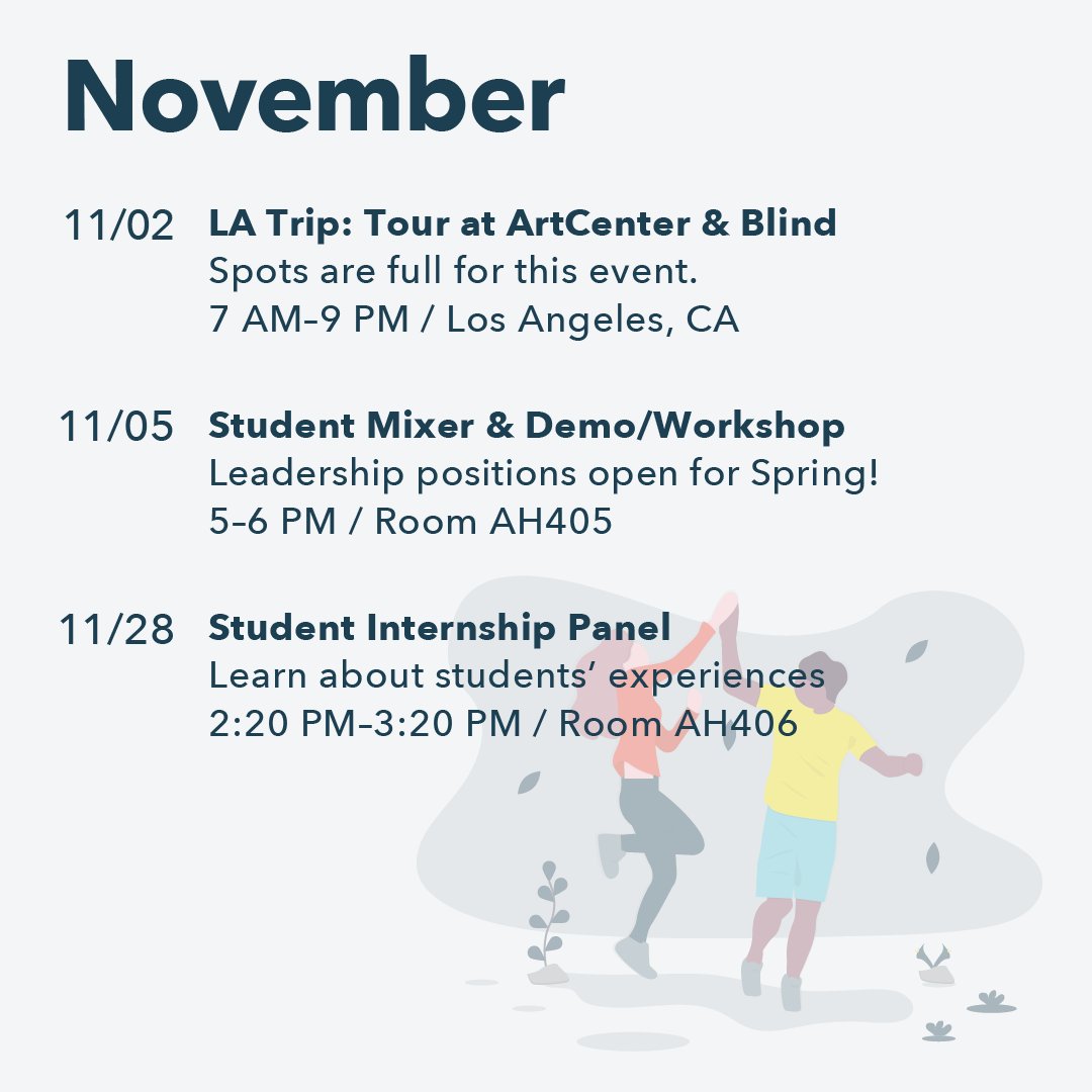 aigasdcc's tweet photo. Internship Panel today from 2:20 to 3:20pm in AH406. Receive tips on how to obtain an internship and make the most of it. We you can join us! 
#aigasdcc #sdccgd https://t.co/7Q9vbaGu8K