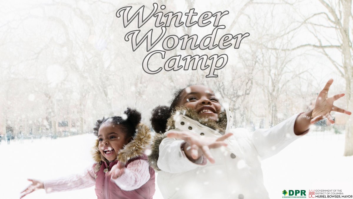 DCDPR's tweet photo. #DCParents What are you doing with your school kids for #WinterBreak?  Sign up your (6-12yrs old) for Winter Wondercamp from Dec. 26-28 at a DC DPR rec center near you. Info Here ->https://t.co/ksl0EblhG3 REGISTRATION IS OPEN #DPRWinterFun #WhereFunHappens #DCPS #DCCharterschools https://t.co/NQXy5pOgp9