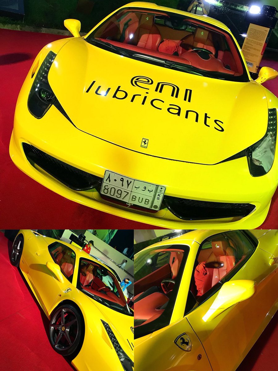 Bushra_Saqib6's tweet photo. Ferrari & Yellow ! #Ferraristore #ksa #riyadh #Luxury #cars #Luxurycars #designcars #cars #turbo #toyotires #event #forum ๐ @ScuderiaFerrari https://t.co/zLkLVlWSjR