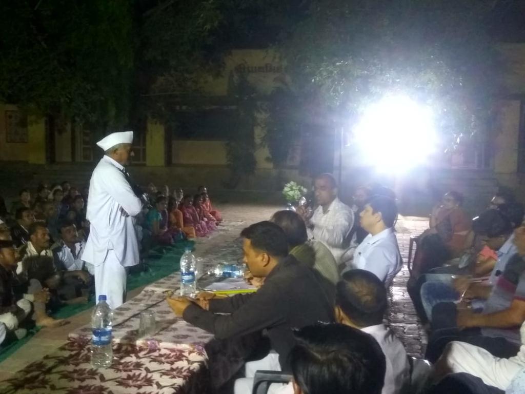 night hault at.nanimonpari.ta.visavdar date.28/11/2018 RES.COLLETOR SIR,S.D.M.SIR,AND TALUKANA,OFFICER HAJAR RAHI LOKONAPRASNO SAMBHADVAMA AAVIYA.