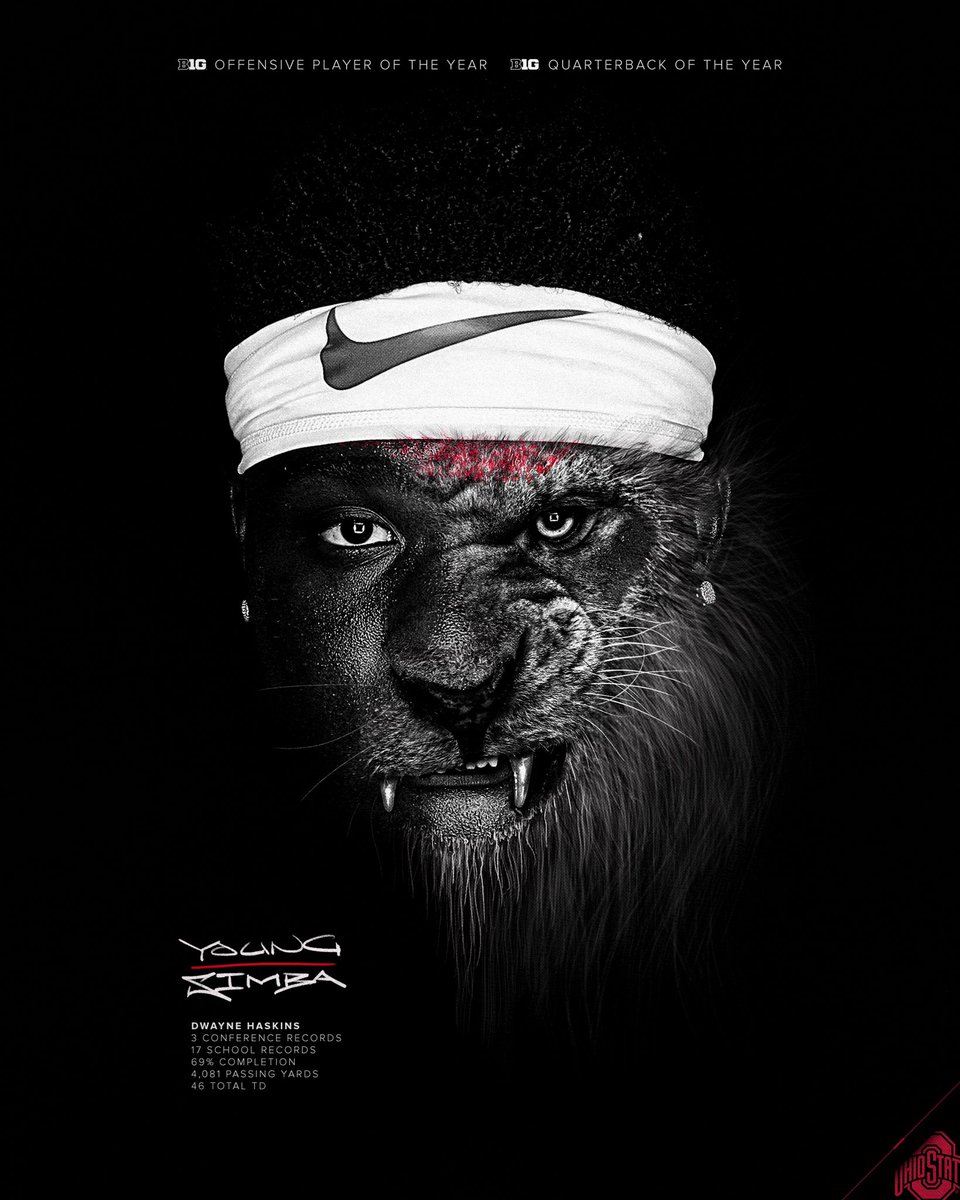 OhioStateFB's tweet image. Young Simba rises 🦁

@dh_simba7 dreamed of playing QB for Ohio State...

Now he’s the @bigten Offensive Player &amp;amp; QB of the Year!

#GoBucks #WinTheMoment