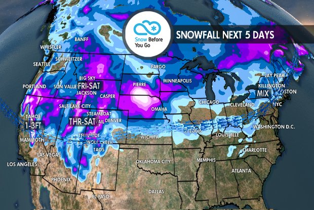 OnTheSnow's tweet image. POWDER ALERT! 1-3 feet forecasted for parts of the West, including Tahoe and Southern California. 

See full #SnowB4UGo forecast via meteorologist @chris_tomer here: bit.ly/SnowB4UGoNov29