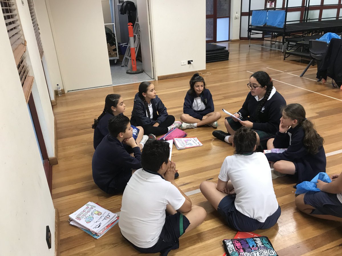 Student mentors from Year 7 and 9 visited St Patrick's Primary School today as part of the Delany Engagement and Enrichment Partnership which aims to facilitate Year 5 students in the process of writing and illustrating a book. #literacyatdelany