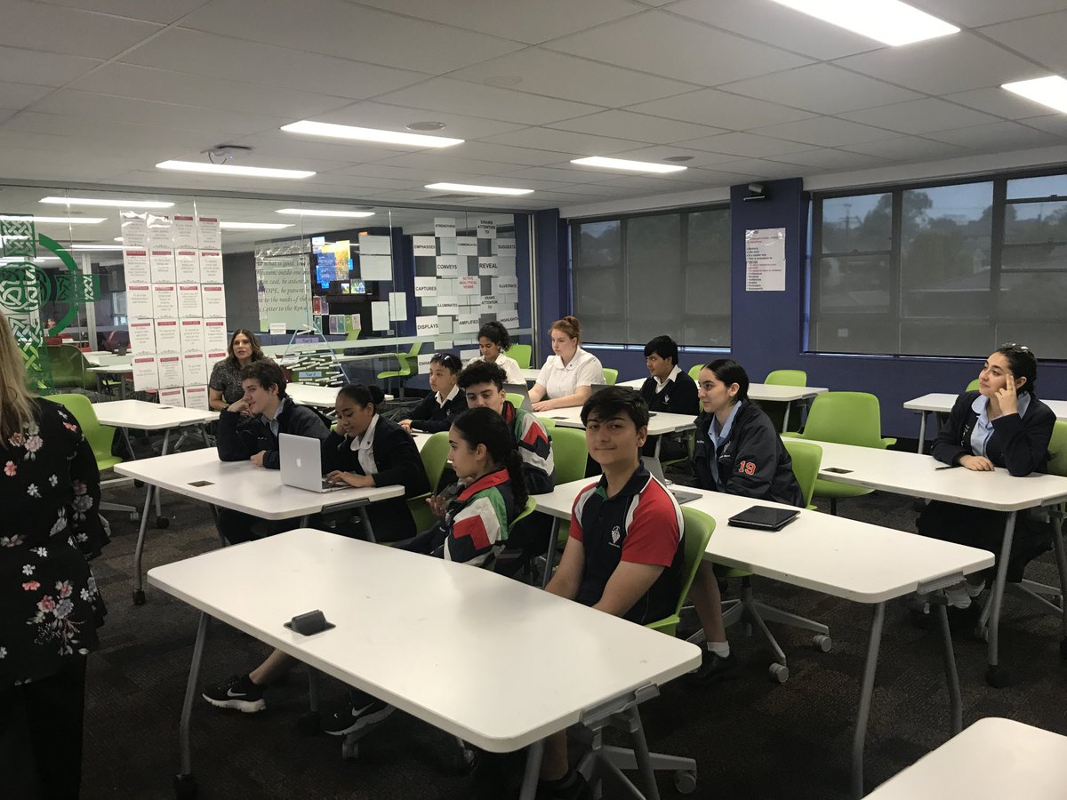 The Delany Influencers video conferencing with students from Nagle College involved in the development of the <a href="/NagleLibrary/">Nagle Library</a> website. Exciting things coming in 2019! #literacyatdelany