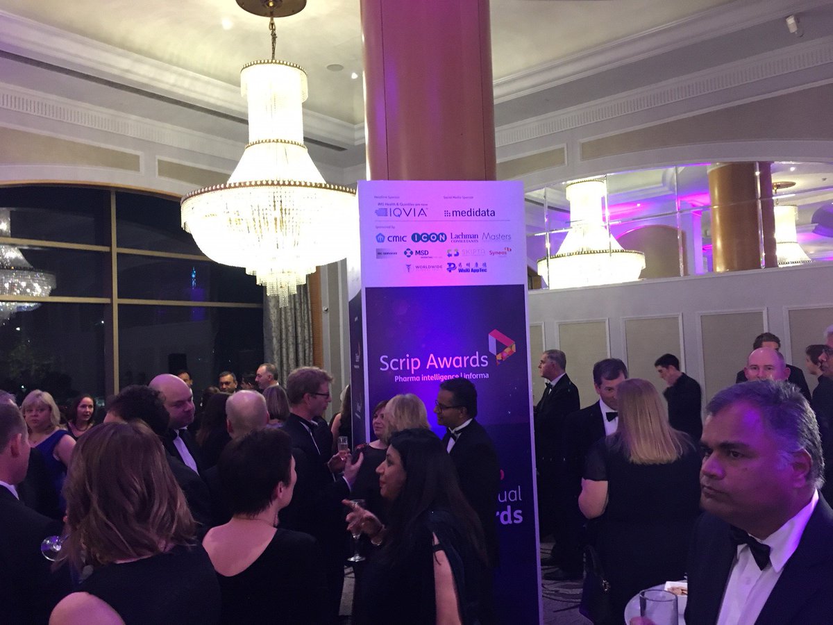TiogaResearch's tweet photo. The Scrip Awards are just wrapping up in London! Tioga Research, nominated for Best Contract Research Organization – Specialist Providers, is represented by our Projects Manager, Meng Gao, who passed along some photographs of the event. https://t.co/YohUhuIClI