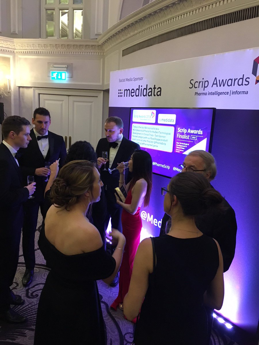 TiogaResearch's tweet photo. The Scrip Awards are just wrapping up in London! Tioga Research, nominated for Best Contract Research Organization – Specialist Providers, is represented by our Projects Manager, Meng Gao, who passed along some photographs of the event. https://t.co/YohUhuIClI