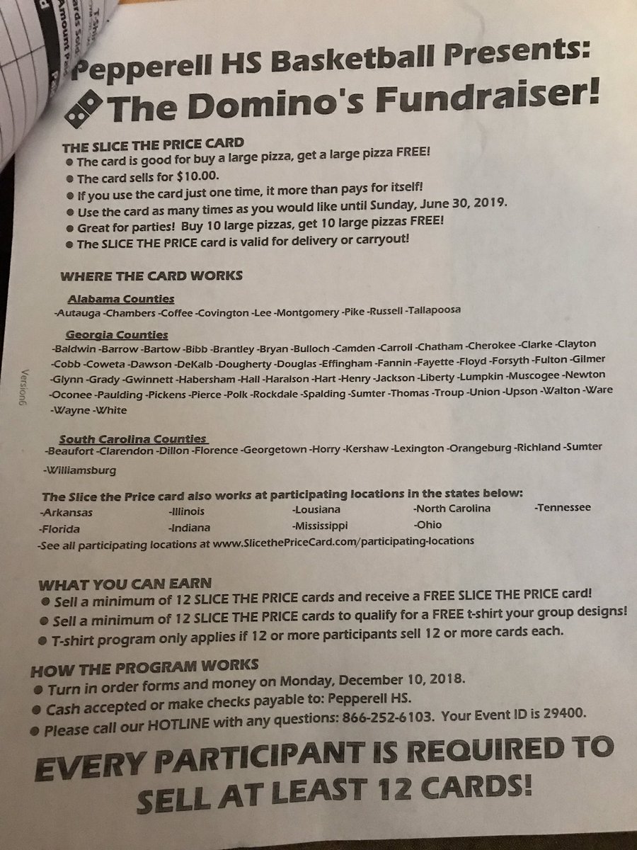Please support the PHS basketball team. These cards are a great deal for $10. The card allows you to buy a large pizza and you get a large pizza free.