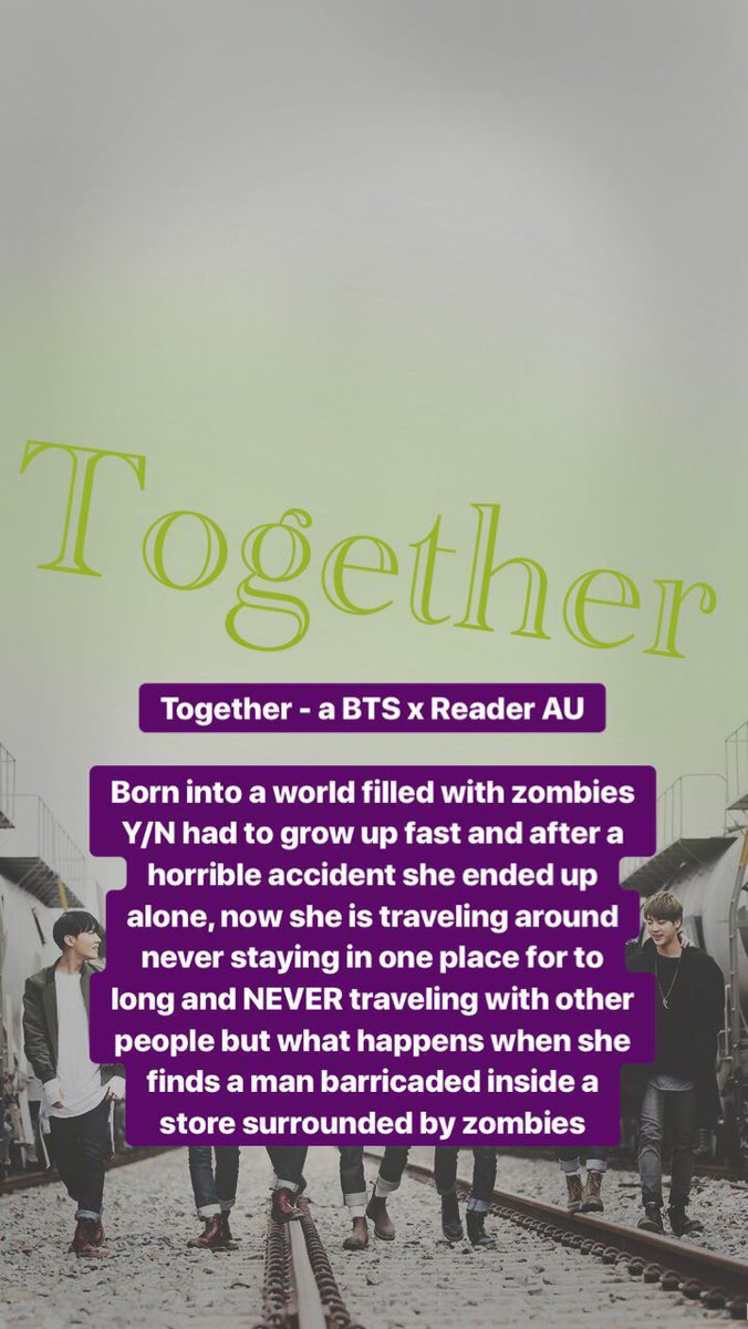 Ellamoon555's tweet photo. So I have made descriptions for 4 different Fan Fiction ideas i have come up with #bts #FanFiction #army #zombie #Apocalypse #timetravel #BTSxReader #AU https://t.co/FqwtUPPDB9