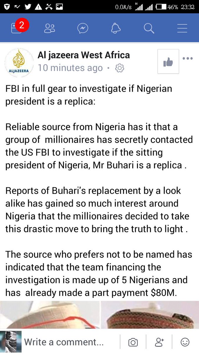 argaugie's tweet photo. FBI involved in jibril of Sudan's issue ...this matter no be small tin ooh https://t.co/933q1RJJAA