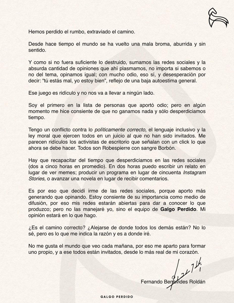 Fernando Benavides tweet media