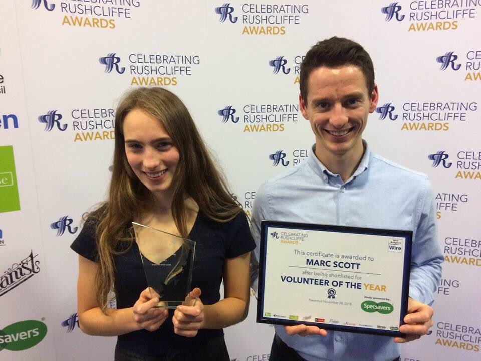 HUGE congratulations to Maya and Marc, both of whom were shortlisted at tonight's very grand "Celebrating Rushcliffe" Awards.  Marc was just pipped in the "Volunteer of the Year" category, whilst Maya WON the "Sportsperson of the Year" award.  So proud of both of you! #CRA2018