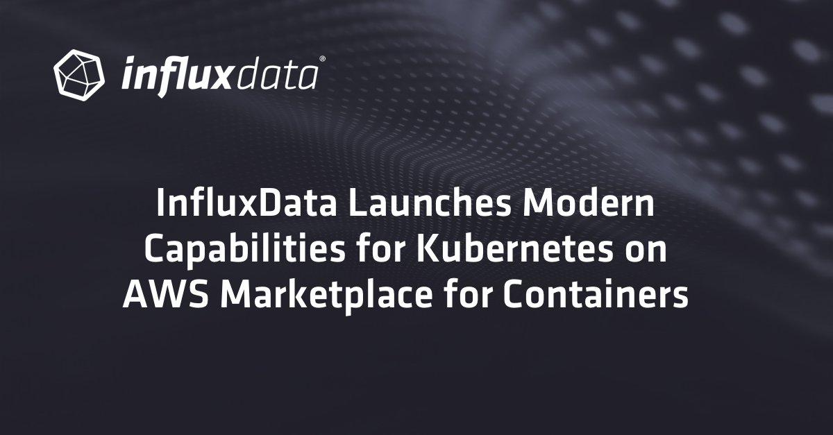 InfluxDB's tweet photo. We're excited to announce data #monitoring and analytics capabilities for the #Kubernetes ecosystem on @awscloud Marketplace for #Containers. https://t.co/DVVZjSHmuA #reInvent  #reInvent2018 #AWS https://t.co/SvYtfNFN8o