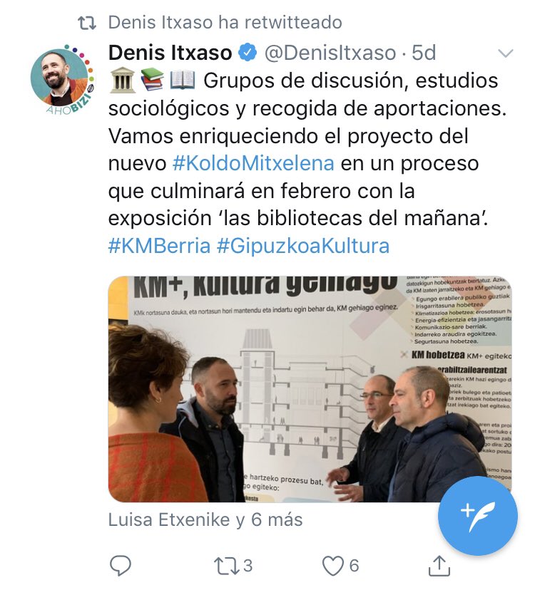 arkaizto's tweet photo. 17tik 4 txio euskaraz. Hori da gipuzkoarron kultura diputatuak #ahobizi txapa jantzita daraman erritmoa jaun andreok. #ahobero #euskaraldia https://t.co/XvxVEmLZDo