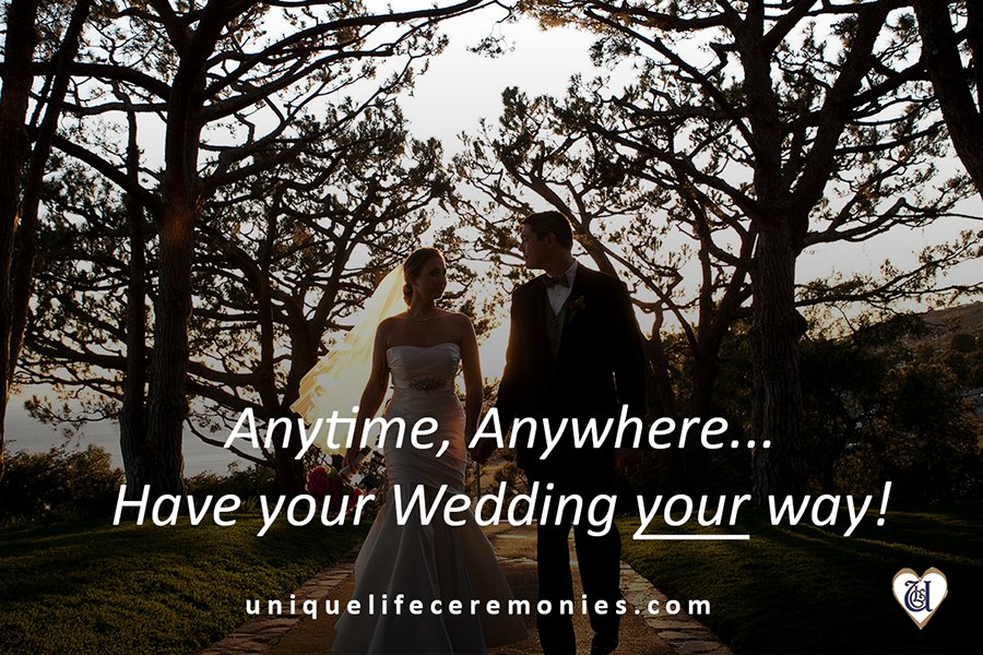 Do you have an idea in mind for your Wedding - but the dream venue isn't licensed? Not a problem! I have the perfect way to help you get the wedding of your dreams