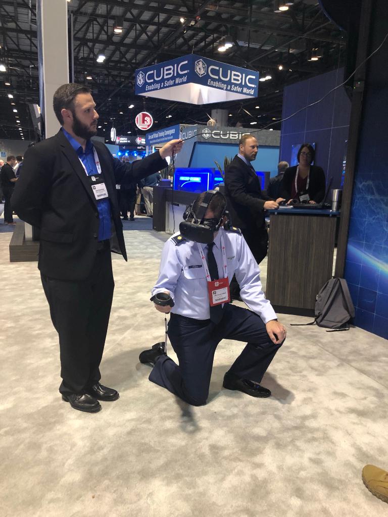 northropgrumman's tweet image. Be immersed! Our AR/VR technology being shown @iitsec provides a truly immersive virtual experience similar to what our soldiers get to experience in real training scenarios - anywhere around the world! ms.spr.ly/6014rhw9K #NorthropGrumman #TrainingAndSimulation #IITSEC