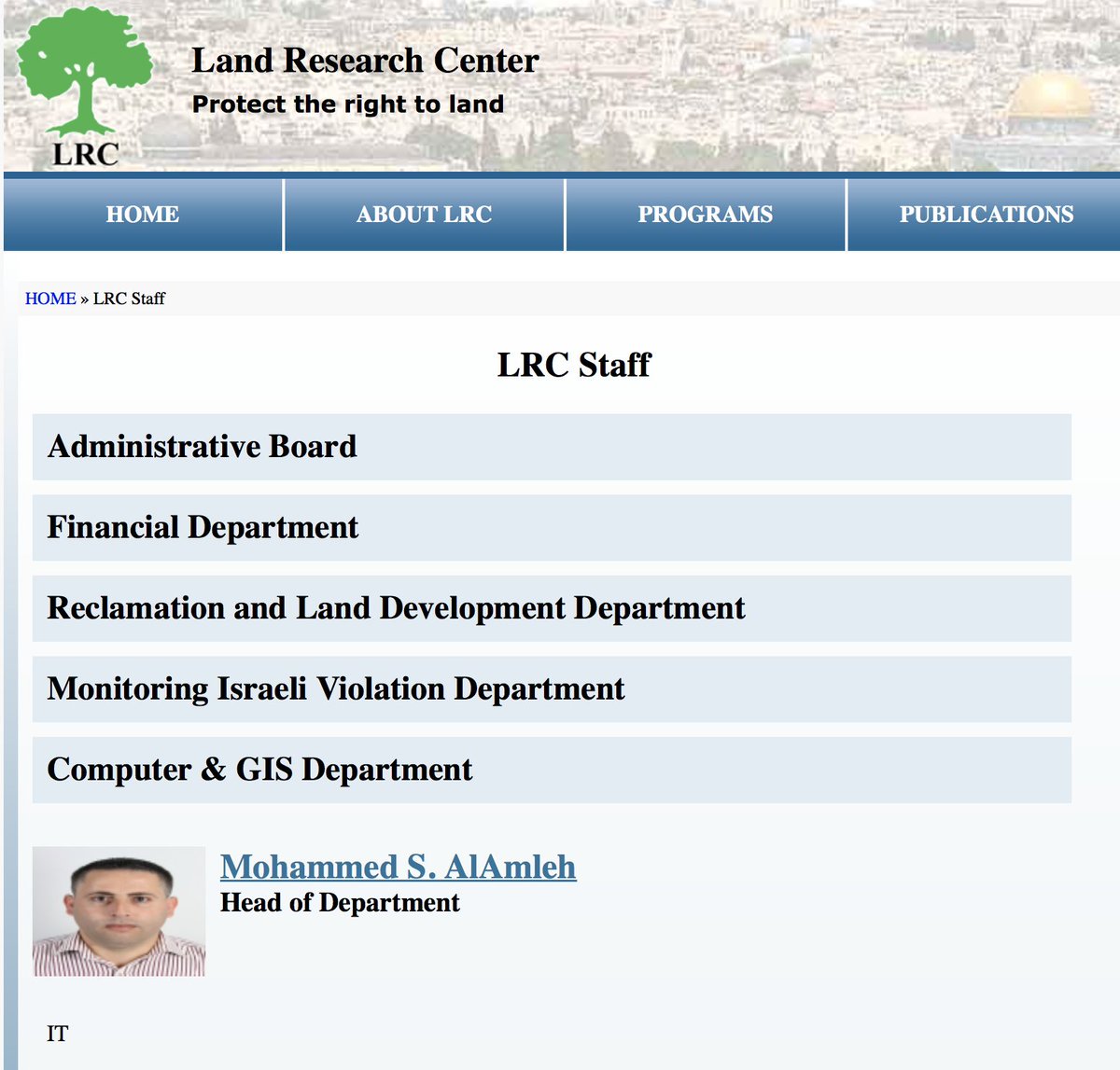 Report in Arabic available here:  http://lrcj.org/pdf/web/viewer.html?file=Jer_Demo_2000_2017_ARB_S.pdfWho is LRC? Can't find any proper information or translation by any notable sources for this report but I did find their website and the only two employees with the same last name.  http://www.lrcj.org/team.html-  0 traffic.