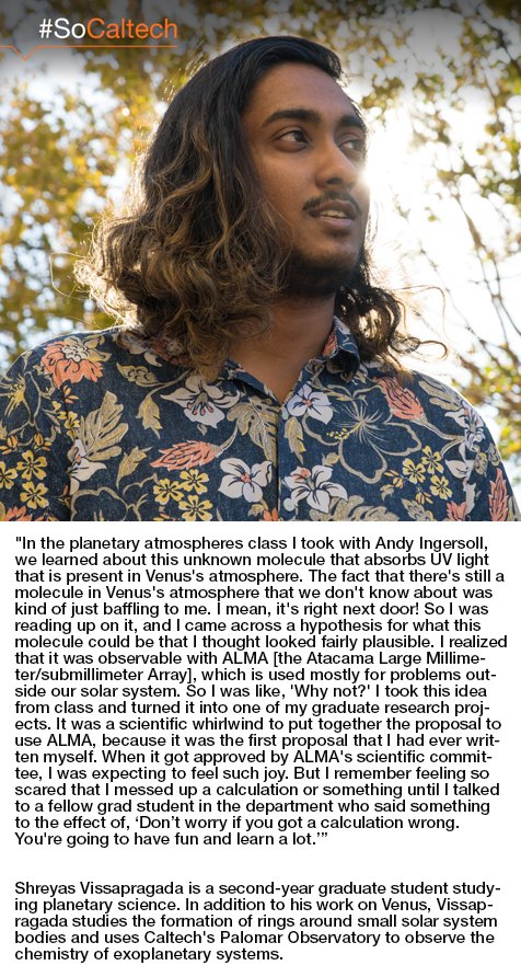 Caltech's tweet image. #SoCaltech is an occasional series celebrating the diverse individuals who give Caltech its spirit of excellence, ambition, and ingenuity. Know someone we should profile? Send nominations to magazine@caltech.edu.