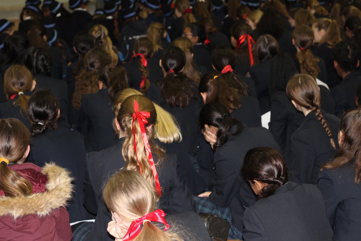 staugustinesp's tweet photo. #RedWednesday2018 @acn_uk celebrated today at St Augustine's Priory with whole school Mass and blazes of red as we walk in solidarity with the persecuted @RCWestminster @EalingGazette @CISCSchools https://t.co/Q07wSZ1ftZ