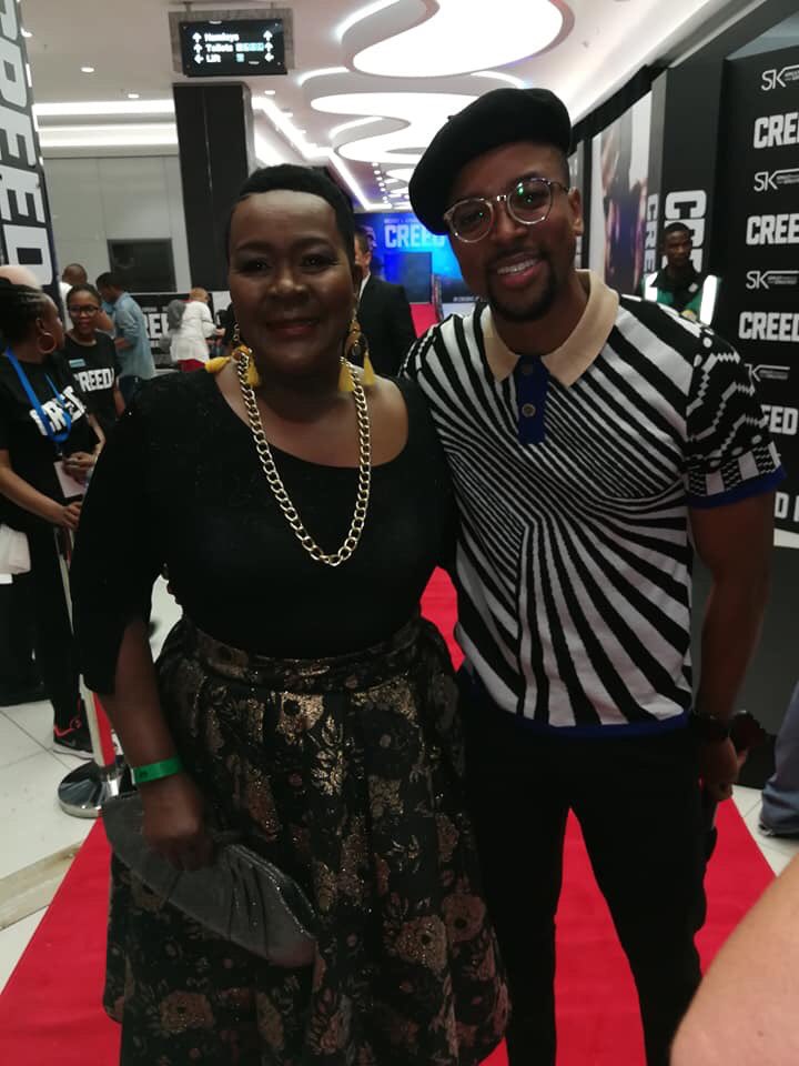 BachelorPrenuer's tweet photo. It was a night filled with a #Wakanda #Reunion Thank You @warnerbros_sa for allowing @connie_chiume on your dashing #Creed2za #Creed2sa premiere with @michaelb4jordan and the all so glamorous @MapsMaponyane #Stars #Celebrity #Publicist @creedmovie https://t.co/zUsoASFQTH