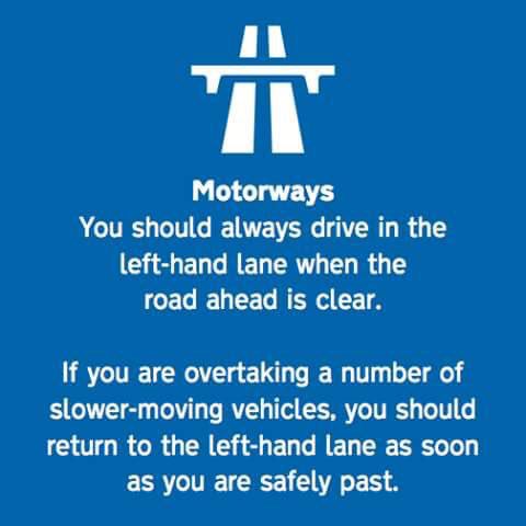 StevenPaston's tweet photo. It would be amazing if we lived in world where everyone moved over 1 lane to the left on the motorways🤔 There would be less congestion on the roads #middlelanedrivers https://t.co/rEcn40LOEt