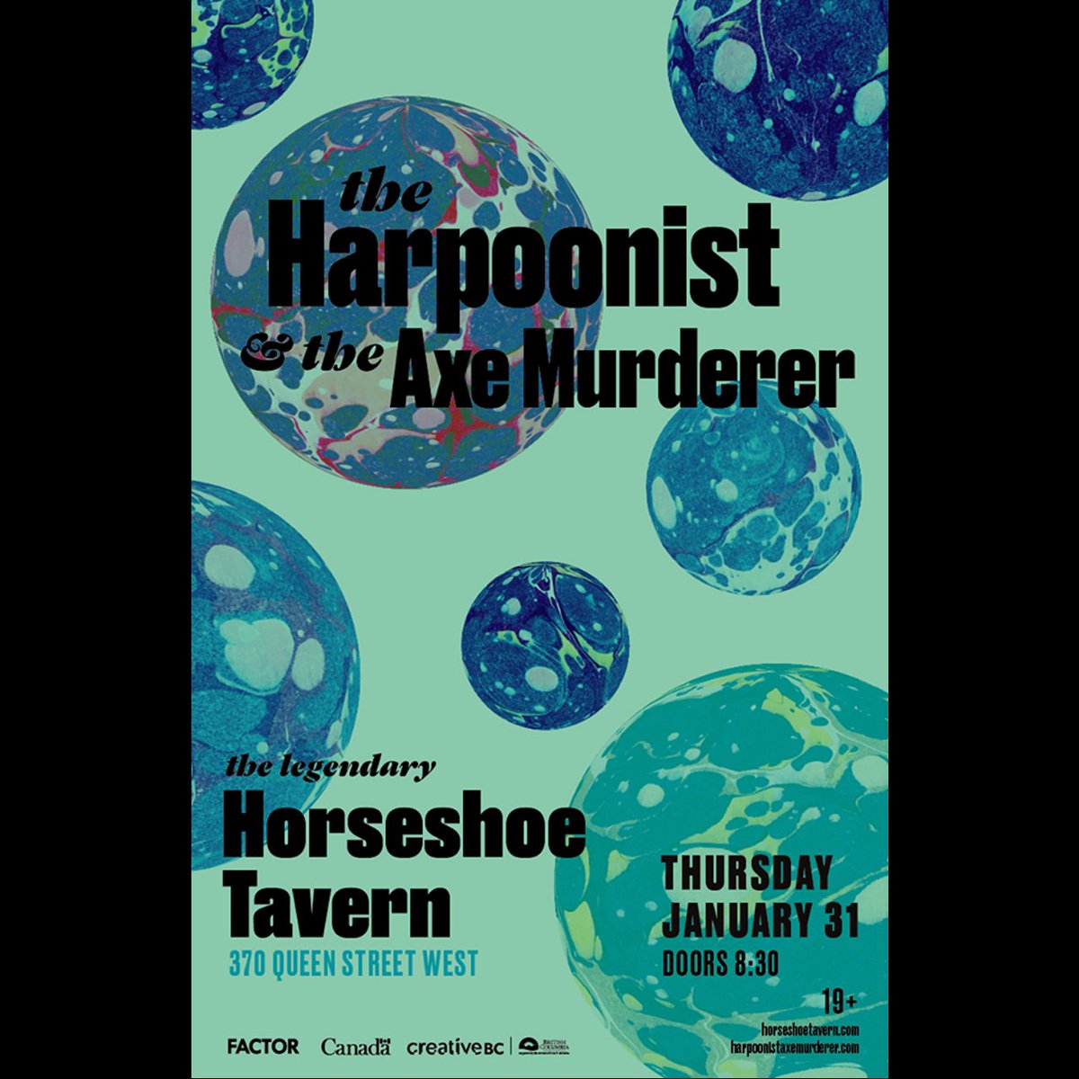 The Horseshoe Tavern (@horseshoetavern) on Twitter photo Just Announced! The Harpoonist & The Axe Murderer (<a href="/harpaxe/">HarpAxeMurderer</a>) will be at the Horseshoe Tavern on Thursday, January 31st! Tickets on sale this Friday at 10am. ticketfly.com/purchase/event… Just Announced! The Harpoonist & The Axe Murderer (<a href="/harpaxe/">HarpAxeMurderer</a>) will be at the Horseshoe Tavern on Thursday, January 31st! Tickets on sale this Friday at 10am. ticketfly.com/purchase/event…
