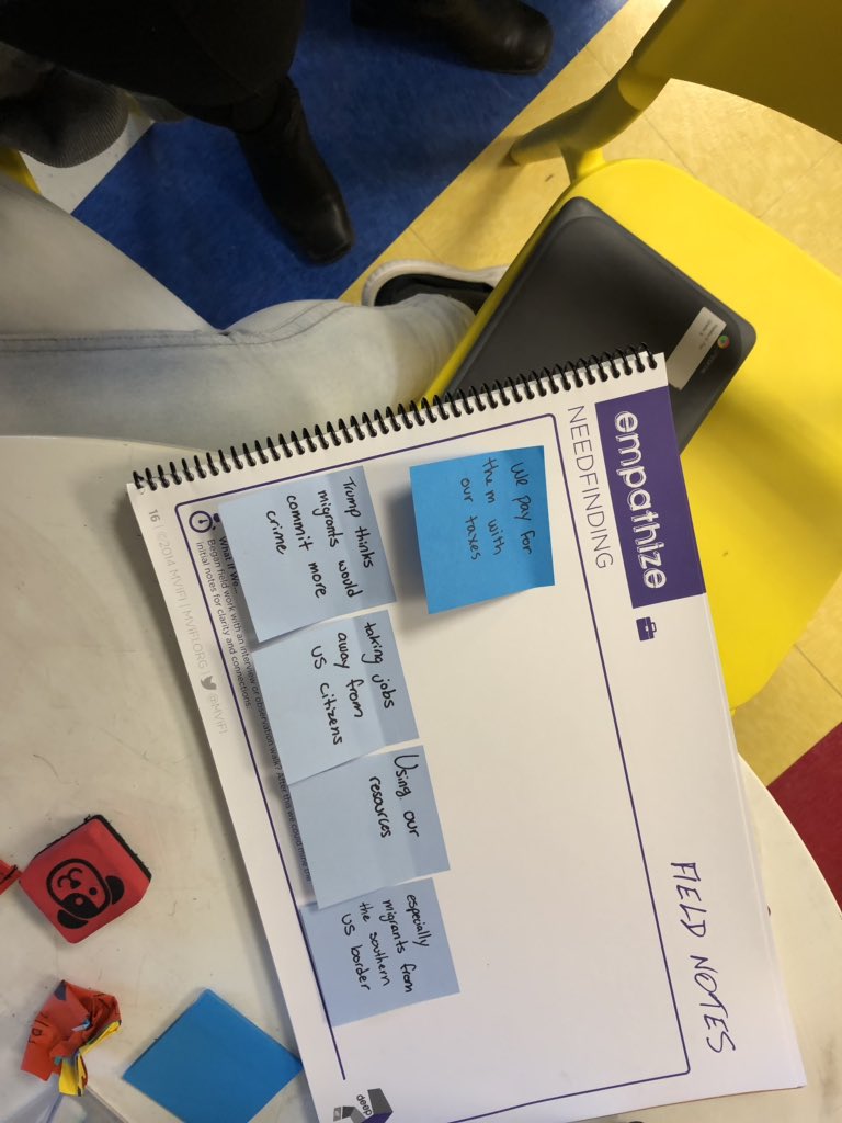 GHSCoaches's tweet photo. Continuing with the empathy phase of this complex #designchallenge and the unique directions students will take their learning when it’s placed in their hands. @MVIFI @GreenHills411 https://t.co/UDbmxeUTUS