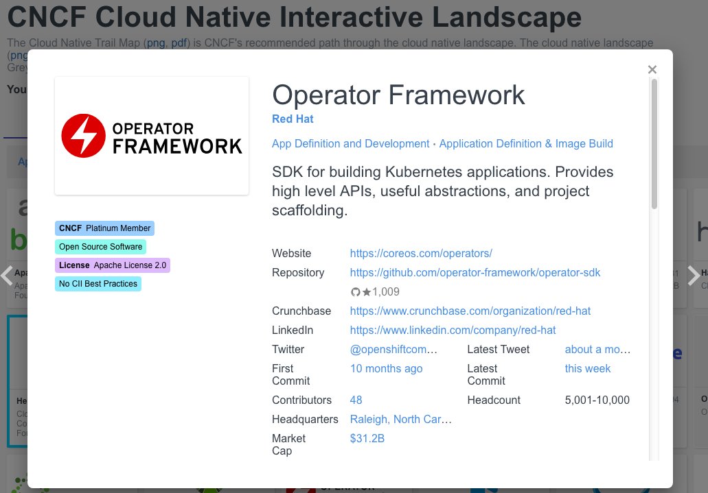 pythondj's tweet image. #OperatorFramework added to  @CloudNativeFdn #CloudNative Landscape today! landscape.cncf.io/grouping=lands… @coreos @RedHat and all the great community operators emerging! commons.openshift.org/sig/operators.…