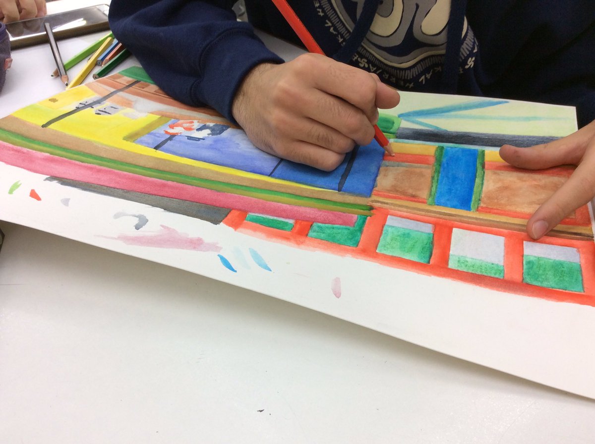 anna3font's tweet photo. En procés. Perspectiva 4t ESO #visualiplasticatime #somartistes @joanpelegricat https://t.co/8jfhUwD12n