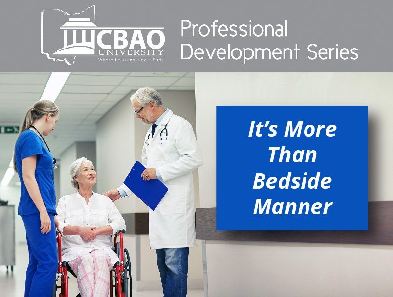 CBMGresults's tweet photo. Next Week! “It’s More Than Bedside Manner” Virtual Workshop Webinar.  Register here: https://t.co/Cd8OPQICPe https://t.co/0Y1QNLlSO7