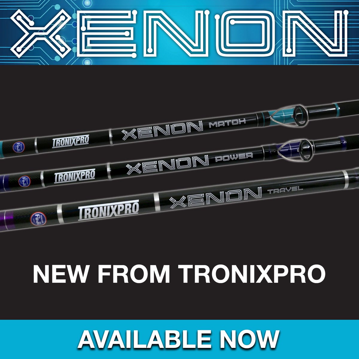 TronixFishing's tweet photo. New Xenon Match, Power and Travel rods available from Tronixpro. Read more >> https://t.co/ijTOxDImV2 https://t.co/KNkOvMC3YT