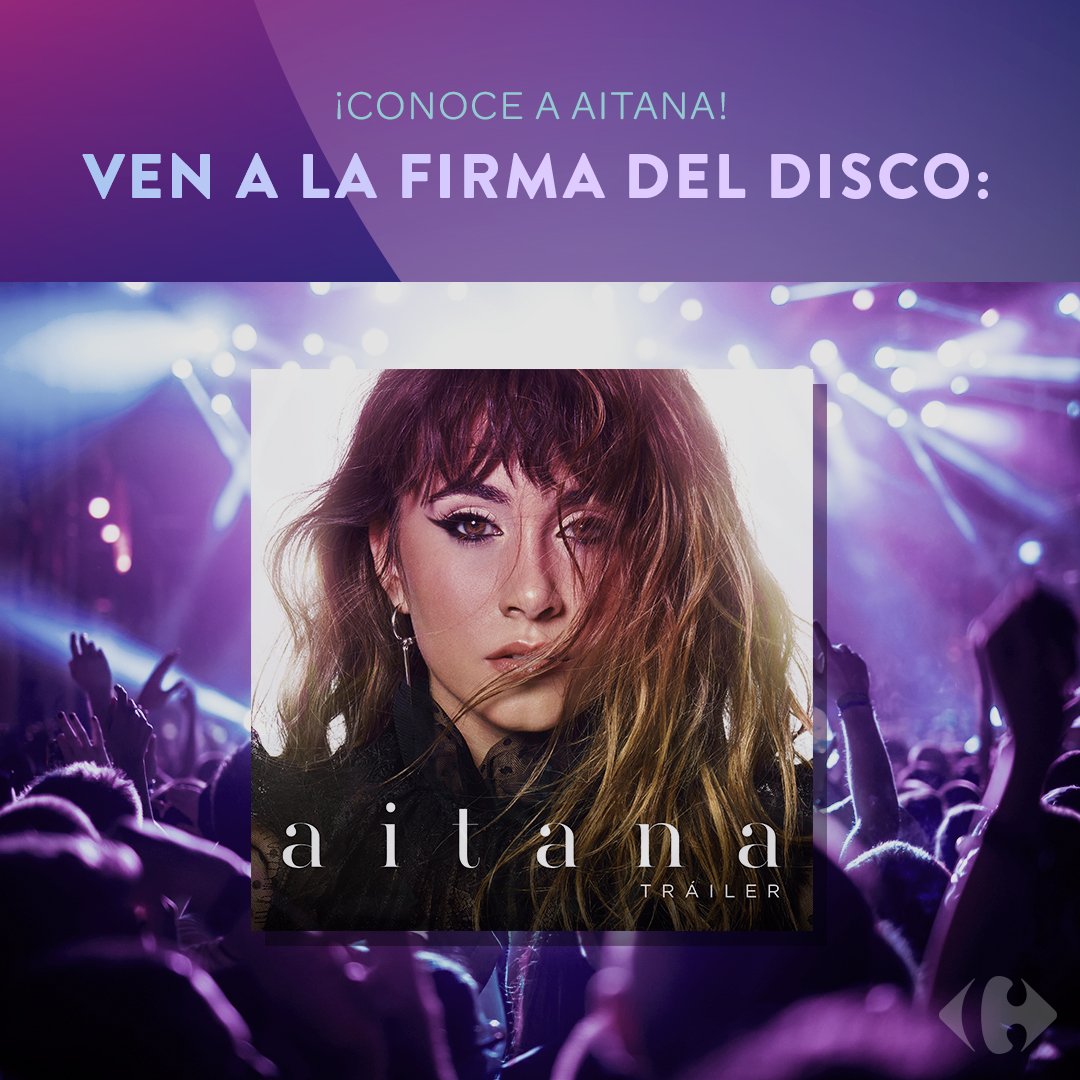 Estamos deseando que llegue el día de... ¡¡La firma de discos de <a href="/Aitanax/">AITANA</a>!! 👏👏👏

Cuándo 👉 Próximo viernes 30 de noviembre 
Dónde 👉 Centro Carrefour Gran Vía Hospitalet (Barcelona) 
Horario 👉 De 17:00h a 19:30h.

¡¡Te esperamos 😉!!