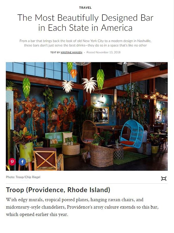 KCDinteriors's tweet photo. There's something particularly cool about seeing a space we created, with clients we ❤️❤️❤️ @trooppvd , featured by @ArchDigest as one of the most beautifully designed bars in America. 

https://t.co/J8hVDOAiqH

#ProvidenceRI #interiordesign #restaurantnews https://t.co/1LGdCh05kp