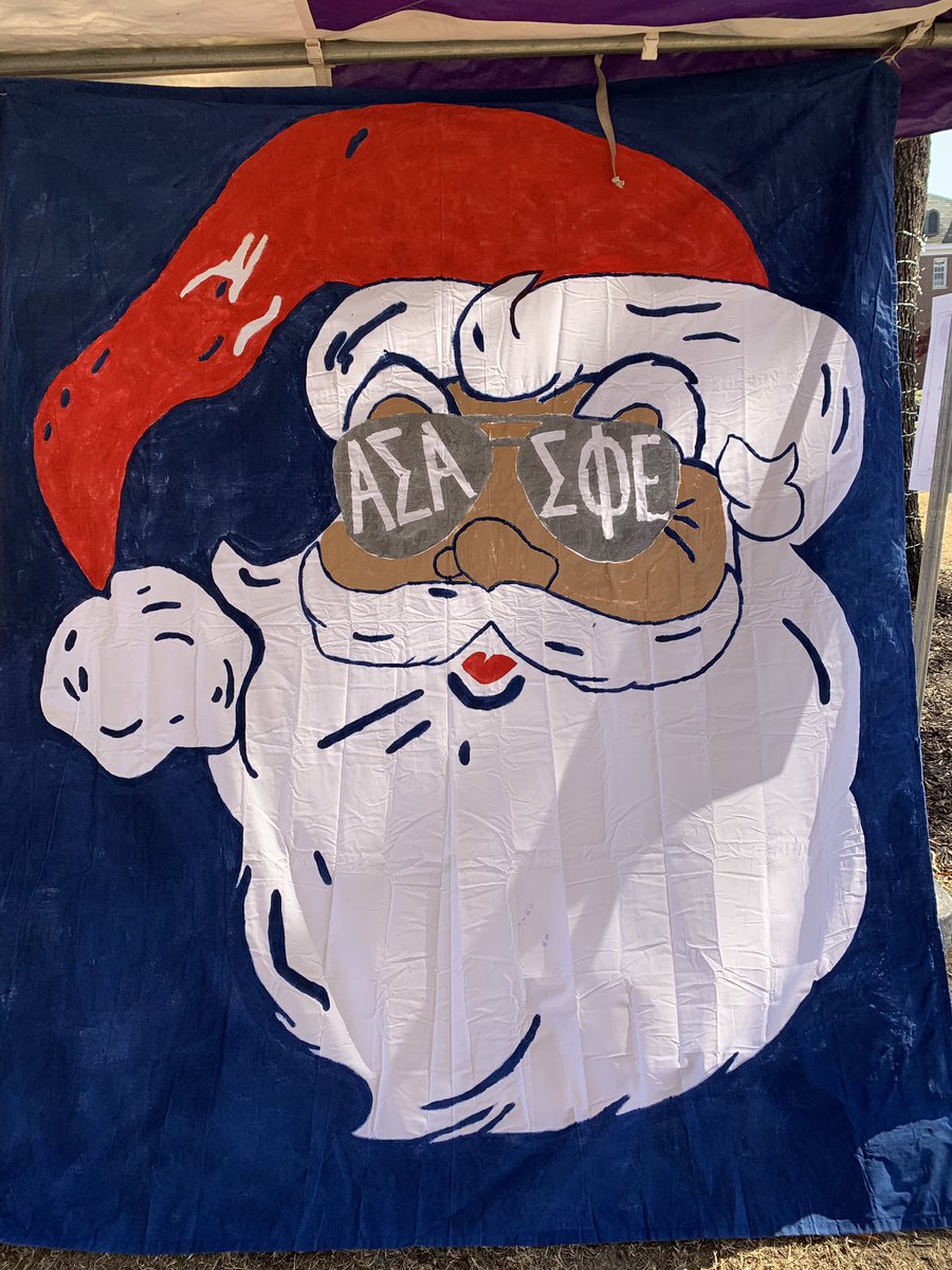 Thank you @AlphaSigUCA for helping Santa’s Cause.