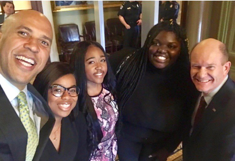 Delaware State in DC with <a href="/ChrisCoons/">Senator Chris Coons</a> &amp; <a href="/CoryBooker/">Cory Booker</a>