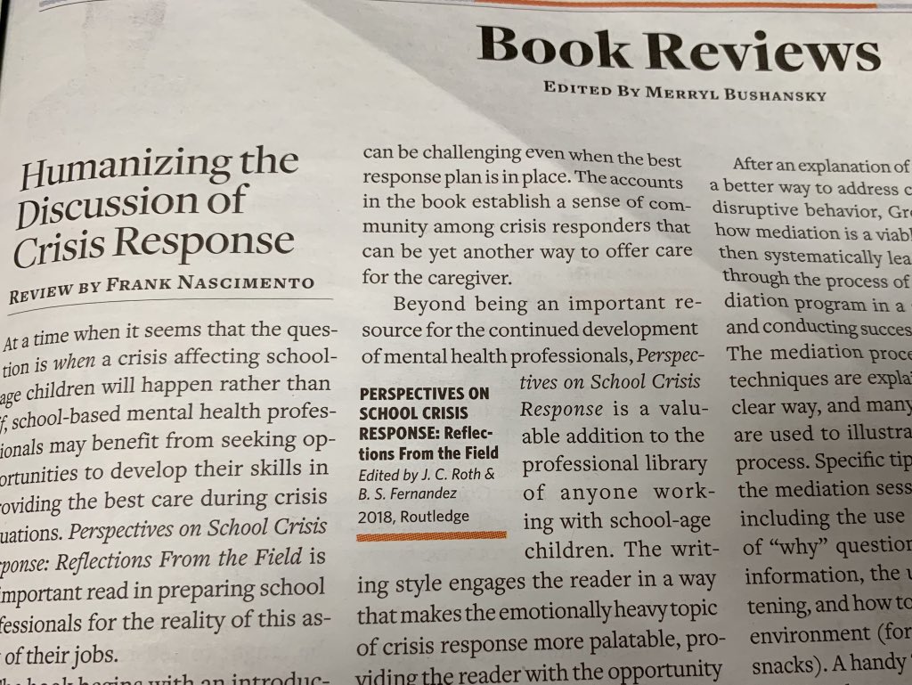 Benjamin Fernandez (@bfernandez_sp) on Twitter photo Check out our book review in NASP’s Communique! Thank you Dr. Nascimento! Lessons learned through powerful narratives contribute to the field! <a href="/jeffr746/">Jeffrey C. Roth</a> #naspprepared Check out our book review in NASP’s Communique! Thank you Dr. Nascimento! Lessons learned through powerful narratives contribute to the field! <a href="/jeffr746/">Jeffrey C. Roth</a> #naspprepared