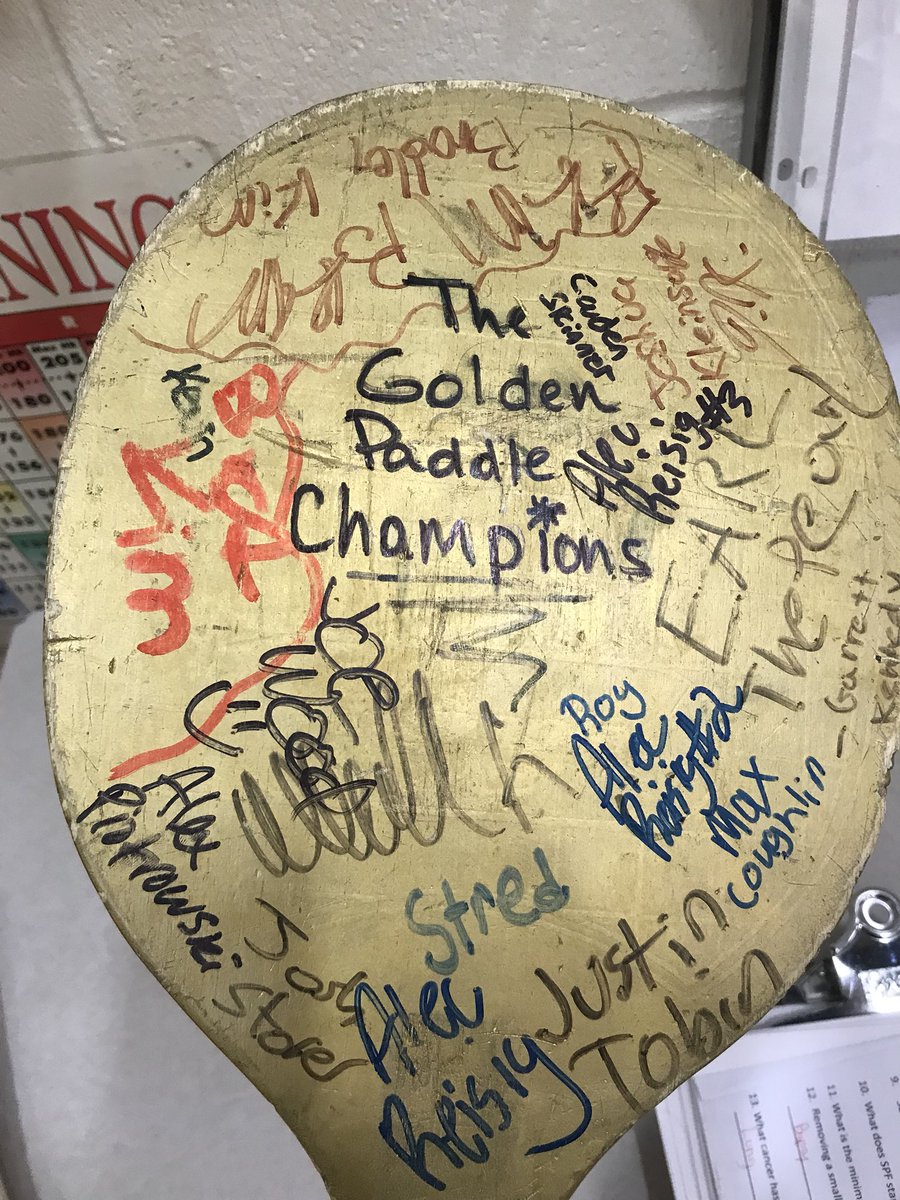 marnie29436352's tweet photo. The Paddleton GOLDEN PADDLE Tournament has begun! https://t.co/gJFLusrv4Y
