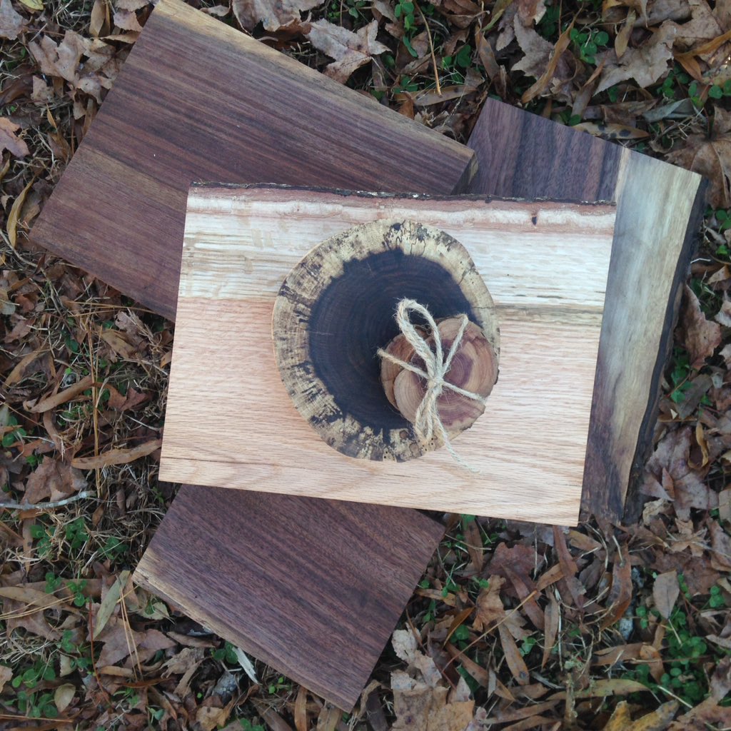 The perfect holiday gift: cutting boards, cheese boards and coasters made with wood from the farm. See you at the #farmstand 2-6p today. #givelocal #shopsmall #woodworking
