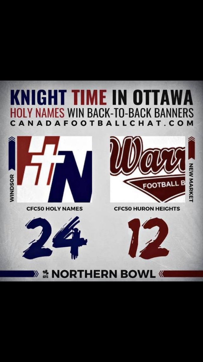 HNH Knights Football tweet media