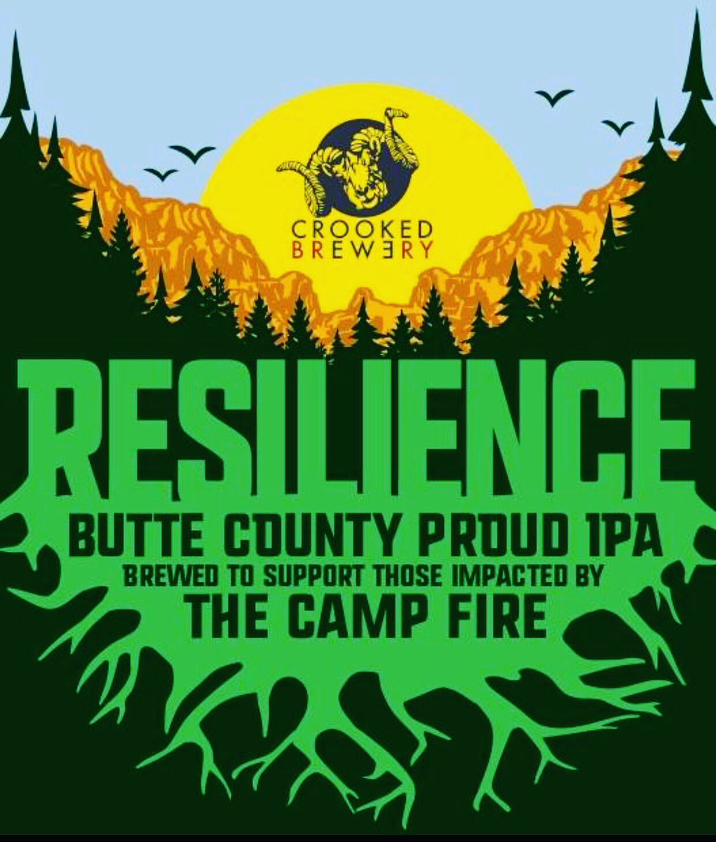 CrookedEwe's tweet photo. We're supporting the Butte County community by brewing #ResilienceIPA today! We will donate 100% of Resilience sales to the Sierra Nevada Camp Fire Relief Fund to support those impacted by the Camp Fire. #ButteStrong @SierraNevada #brewery #craftbeerforgood https://t.co/goh3c5EcUY