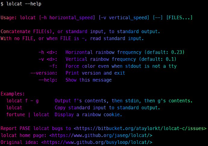 Bring some color to your PASE world with the #IBMiOSS lolcat command!

bitbucket.org/ataylorkt/lolc…