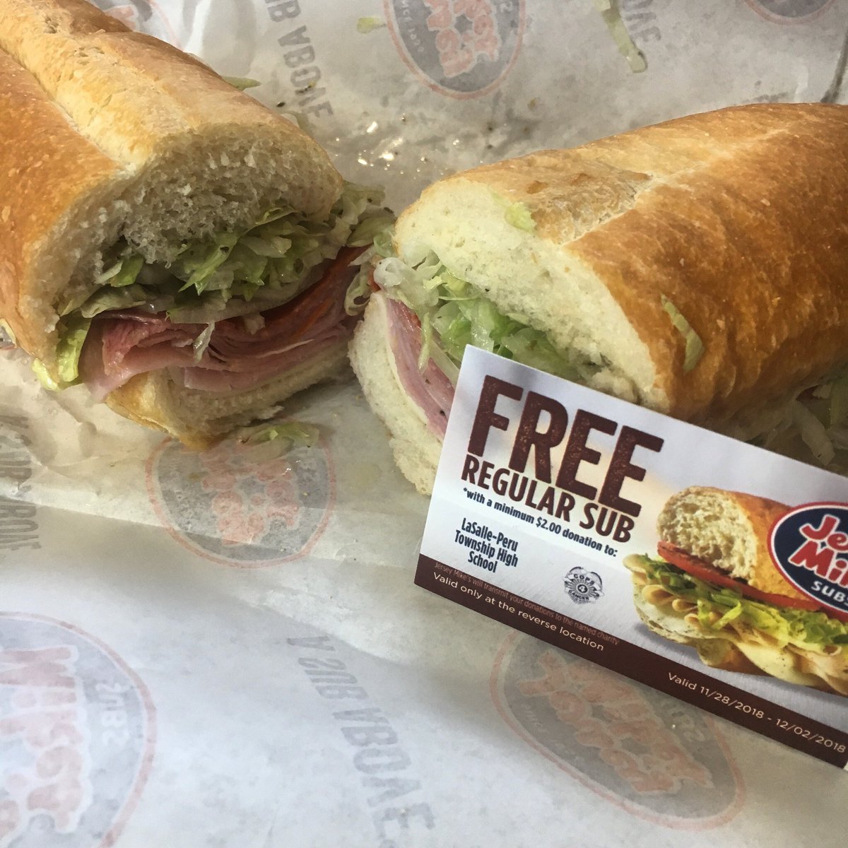 Hungry? Get to Jersey Mike’s with this coupon, give a $2 donation, and get a free sub!  Plus help C4C and <a href="/LPCavaliers/">LP High School</a> Nicely done Jersey Mike’s ! <a href="/jerseymikes/">Jersey Mike's Subs</a>
