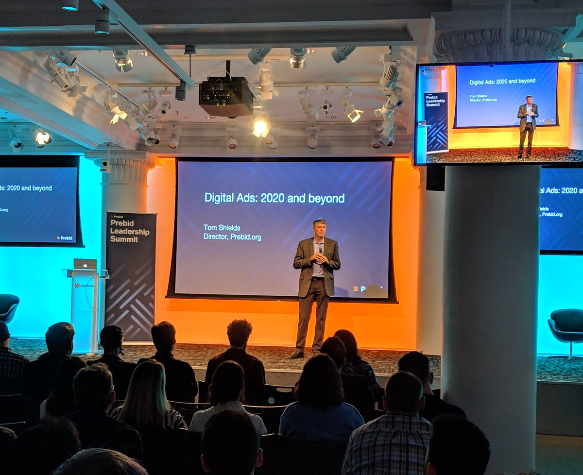 maciejmikulski's tweet photo. #prebidleadershipsummit #nyc #keynote by @tshields #adops https://t.co/y89xsYcWey